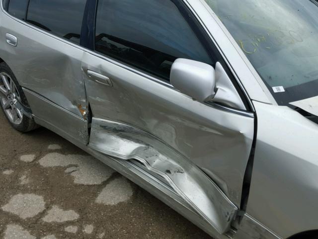 JT8BL69S240015630 - 2004 LEXUS GS SILVER photo 9