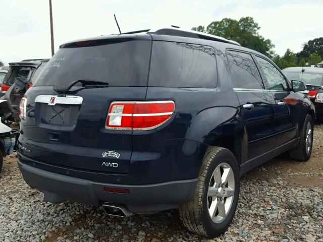 5GZEV33768J277502 - 2008 SATURN OUTLOOK XR შავი ფოტო 4