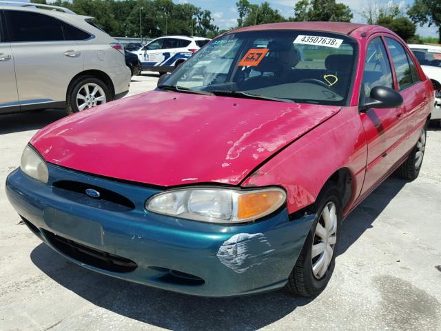 3FAFP13P71R145371 - 2001 FORD ESCORT RED photo 2