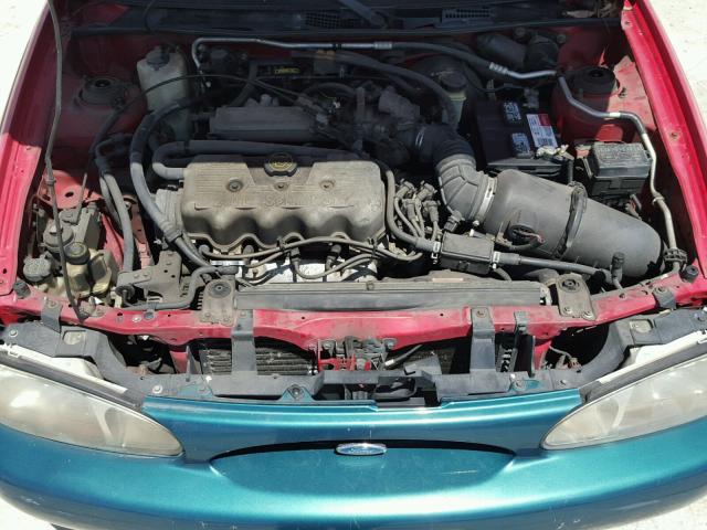 3FAFP13P71R145371 - 2001 FORD ESCORT RED photo 7