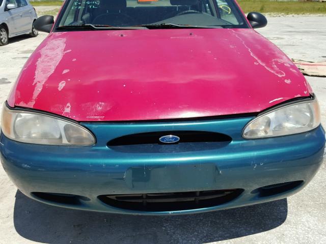 3FAFP13P71R145371 - 2001 FORD ESCORT RED photo 9