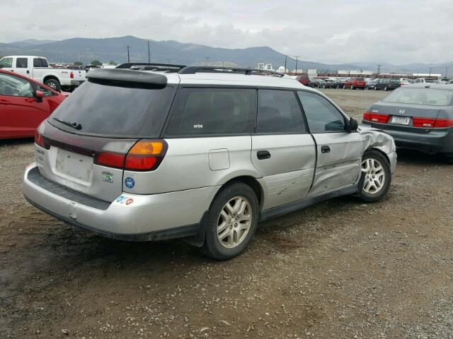 4S3BH675547629398 - 2004 SUBARU LEGACY OUT SILVER photo 4