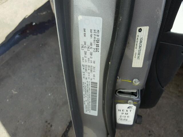 1C4NJCBA7GD567447 - 2016 JEEP COMPASS SP SILVER photo 10