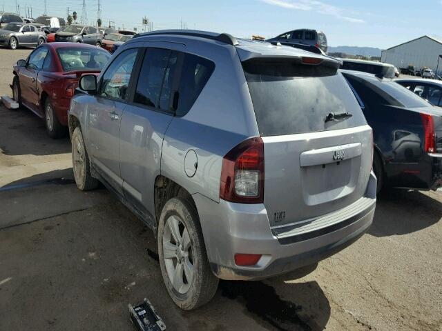 1C4NJCBA7GD567447 - 2016 JEEP COMPASS SP SILVER photo 3