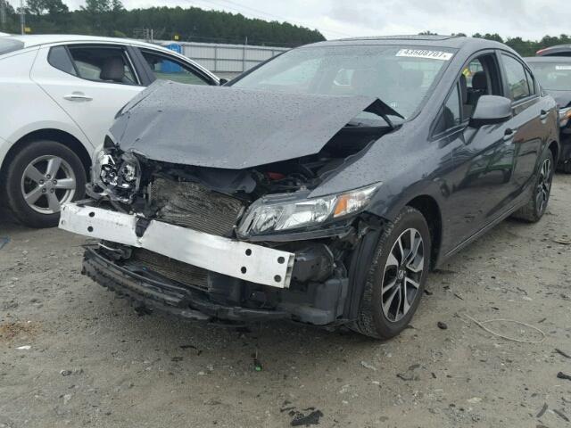 2HGFB2F99DH542447 - 2013 HONDA CIVIC EXL GRAY photo 2