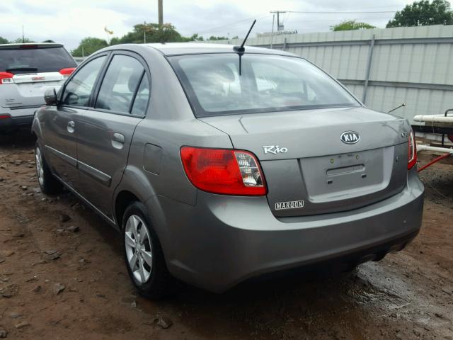 KNADH4A35B6936381 - 2011 KIA RIO BASE GRAY photo 3