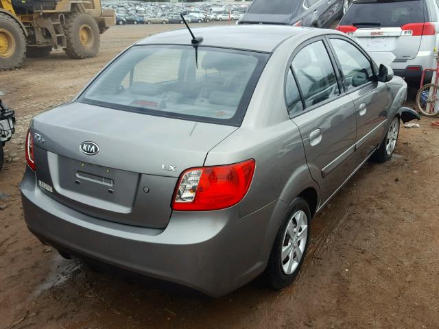 KNADH4A35B6936381 - 2011 KIA RIO BASE GRAY photo 4