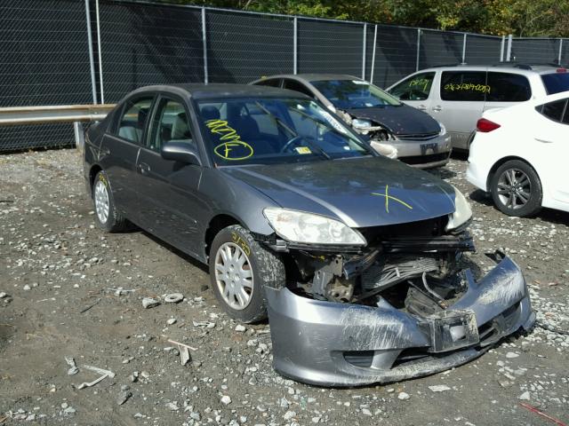 2HGES16514H595405 - 2004 HONDA CIVIC LX GRAY photo 1