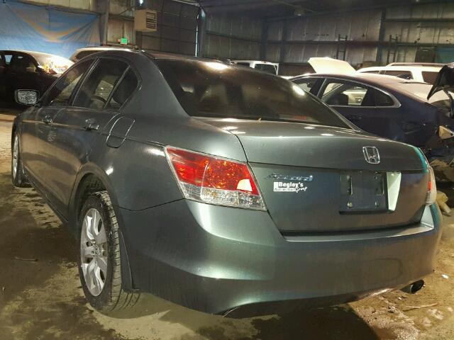 1HGCP26878A142953 - 2008 HONDA ACCORD EXL GREEN photo 3