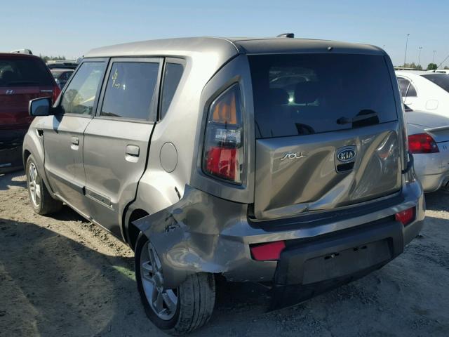 KNDJT2A21A7163028 - 2010 KIA SOUL + GRAY photo 3