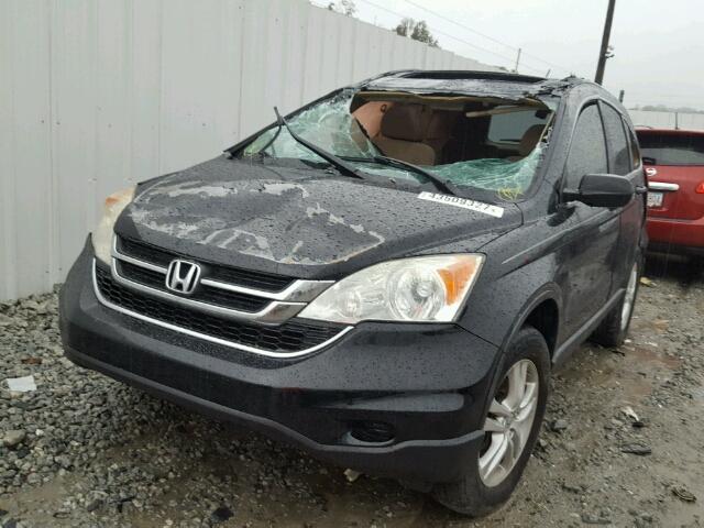 5J6RE3H59AL040839 - 2010 HONDA CR-V BLACK photo 2