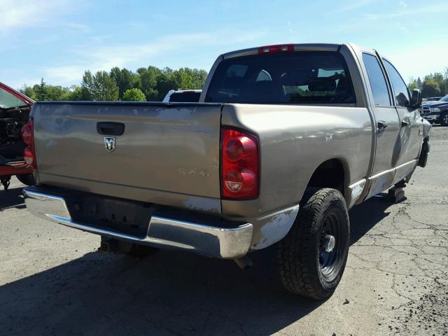 3D7KS28D27G803930 - 2007 DODGE RAM 2500 S BROWN photo 4