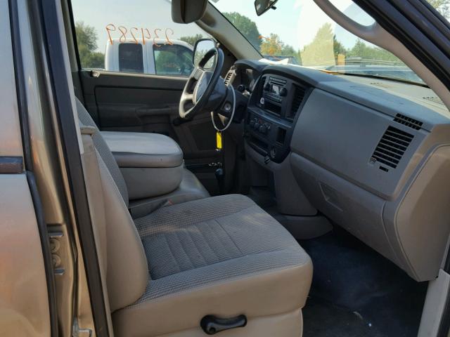 3D7KS28D27G803930 - 2007 DODGE RAM 2500 S BROWN photo 5