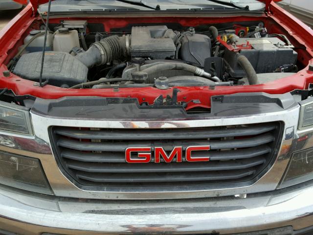 1GTH6PFE2C8131613 - 2012 GMC CANYON SLE RED photo 7