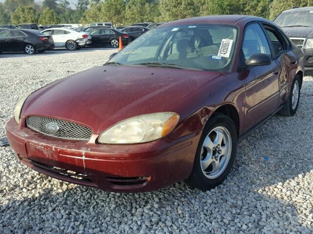 1FAFP53U44A194362 - 2004 FORD TAURUS RED photo 2