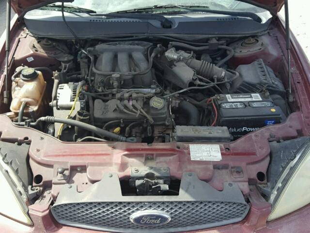 1FAFP53U44A194362 - 2004 FORD TAURUS RED photo 7