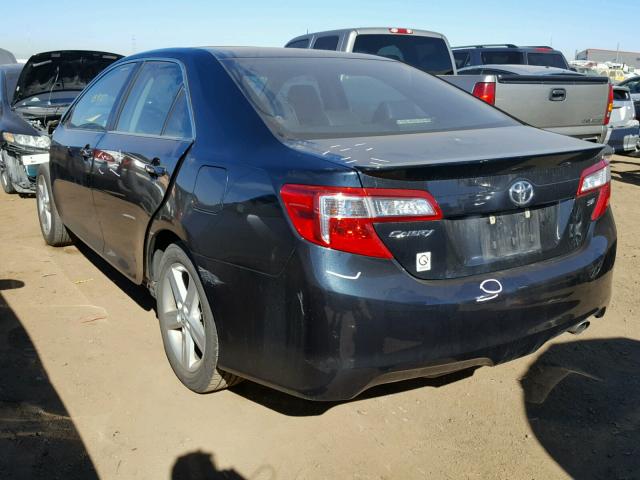 4T1BF1FK9CU510264 - 2012 TOYOTA CAMRY BASE BLACK photo 3