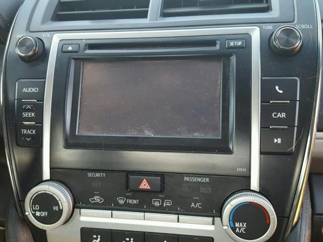 4T1BF1FK9CU510264 - 2012 TOYOTA CAMRY BASE BLACK photo 9