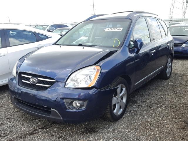 KNAFG526077120643 - 2007 KIA RONDO LX BLUE photo 2