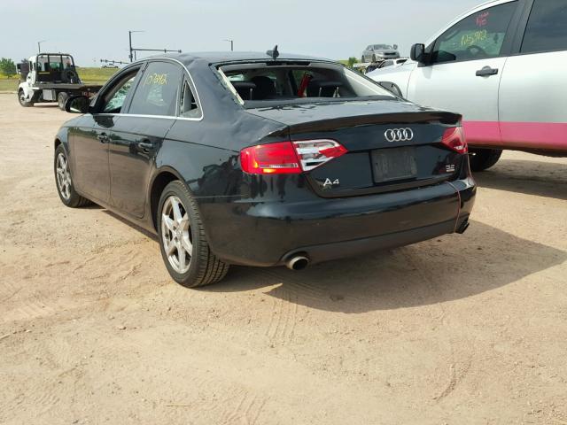 WAULK78K39N008872 - 2009 AUDI A4 3.2 QUA BLACK photo 3