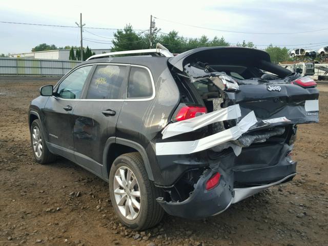 1C4PJMDS1GW132593 - 2016 JEEP CHEROKEE L BLACK photo 3