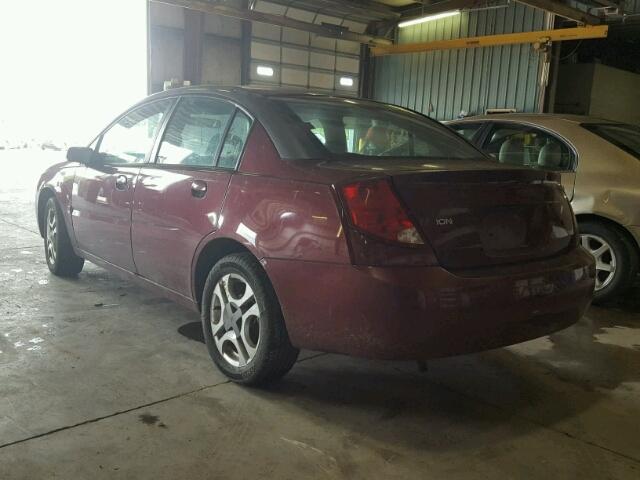 1G8AL52F93Z108959 - 2003 SATURN ION LEVEL MAROON photo 3