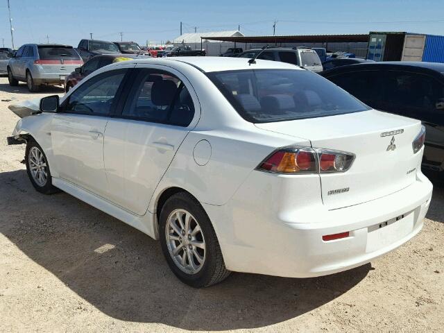 JA32U2FU7CU031678 - 2012 MITSUBISHI LANCER ES/ WHITE photo 3