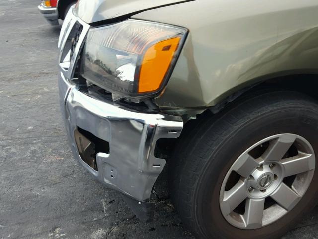 5N1AA08A85N739430 - 2005 NISSAN ARMADA SE GREEN photo 9