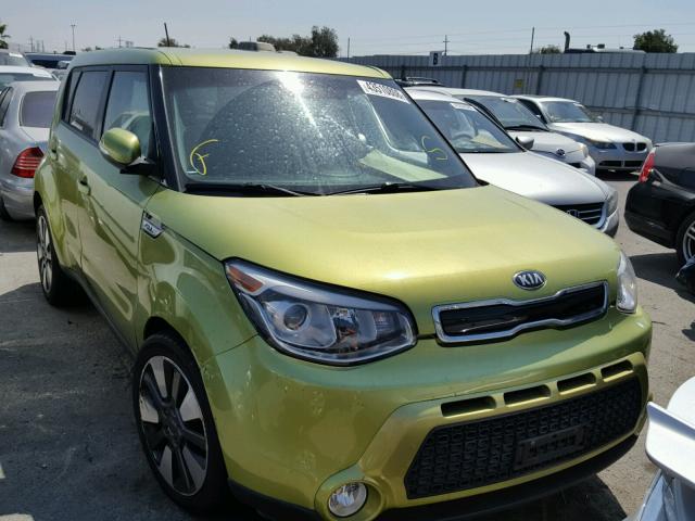 KNDJX3A53E7039689 - 2014 KIA SOUL ! GREEN photo 1