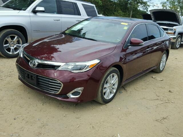 4T1BK1EB3EU106165 - 2014 TOYOTA AVALON BAS BURGUNDY photo 2