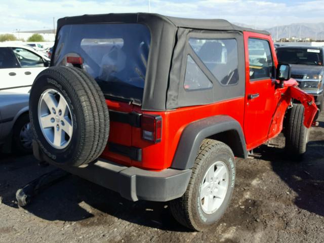 1C4GJWAG6HL631792 - 2017 JEEP WRANGLER S წითელი ფოტო 4