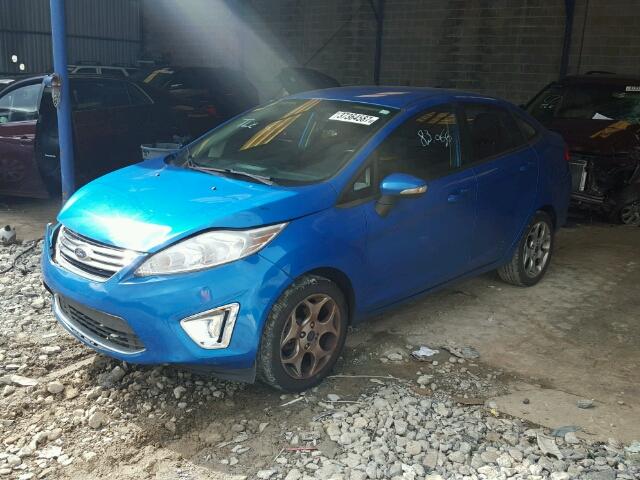 3FADP4CJ5CM106007 - 2012 FORD FIESTA SEL BLUE photo 2