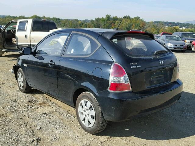 KMHCM3AC2AU159085 - 2010 HYUNDAI ACCENT BLU BLACK photo 3