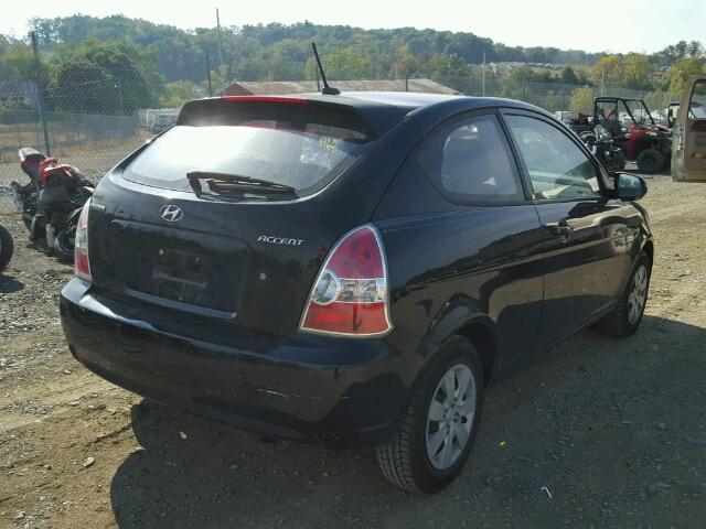 KMHCM3AC2AU159085 - 2010 HYUNDAI ACCENT BLU BLACK photo 4