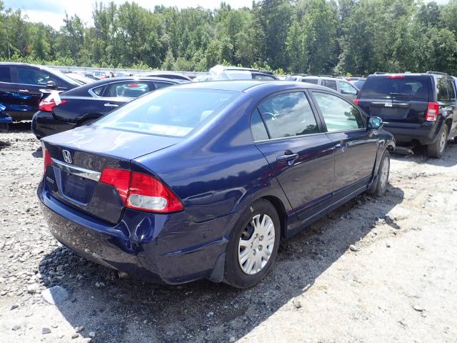 2HGFA1F35AH522684 - 2010 HONDA CIVIC VP BLUE photo 4