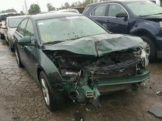 1G1PE5SB9F7281655 - 2015 CHEVROLET CRUZE LT GREEN photo 1