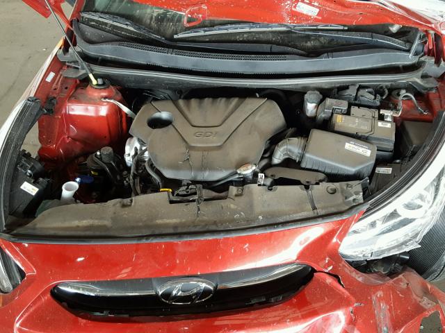 KMHCU5AE9HU365088 - 2017 HYUNDAI ACCENT SPO RED photo 7