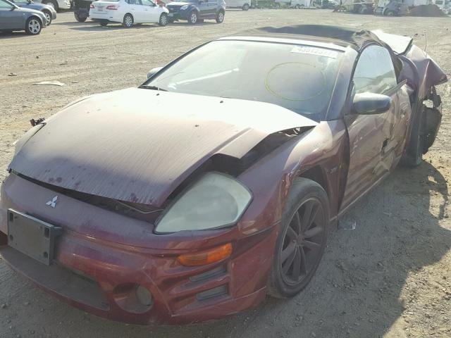 4A3AE75H33E042051 - 2003 MITSUBISHI ECLIPSE SP RED photo 2