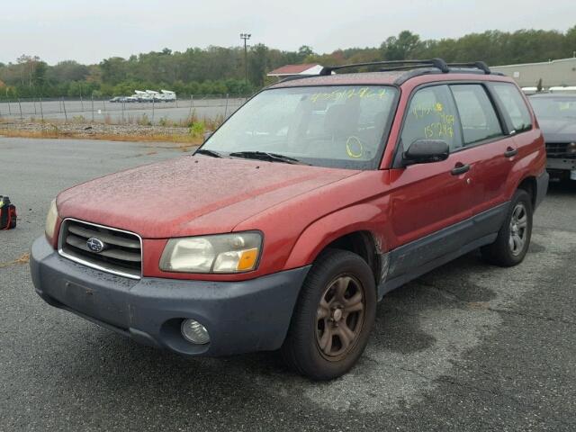 JF1SG636X3H769642 - 2003 SUBARU FORESTER RED photo 2