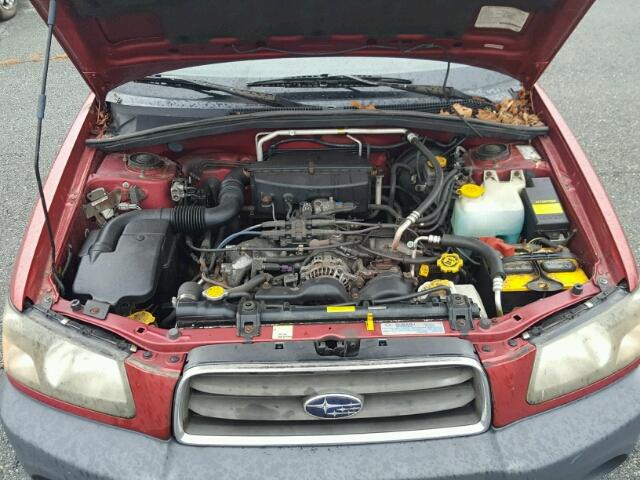 JF1SG636X3H769642 - 2003 SUBARU FORESTER RED photo 7