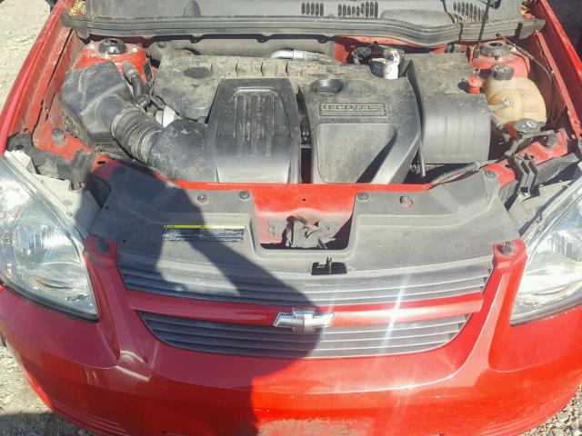 1G1AD5F50A7101694 - 2010 CHEVROLET COBALT RED photo 7