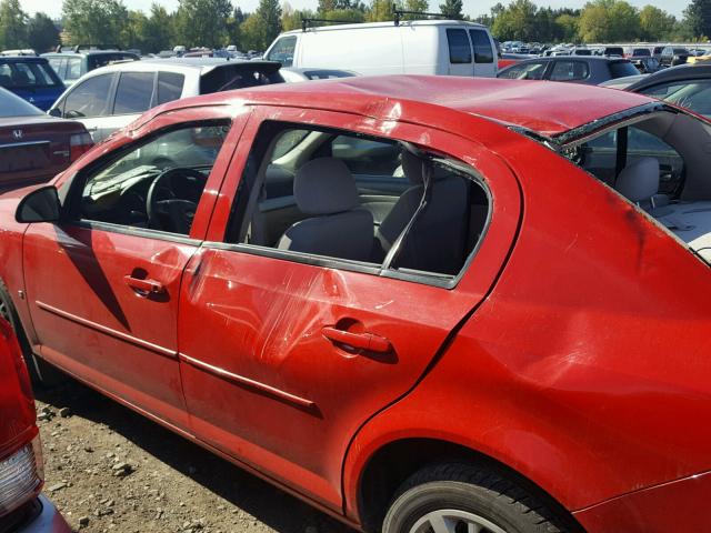 1G1AD5F50A7101694 - 2010 CHEVROLET COBALT RED photo 9