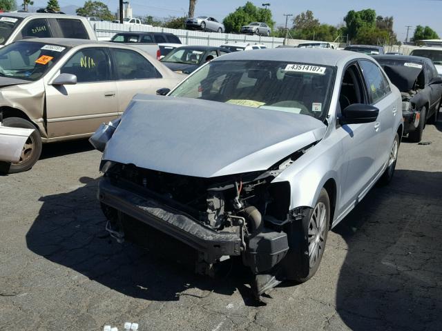 3VW2K7AJ3DM406356 - 2013 VOLKSWAGEN JETTA BASE 银色 照片 2