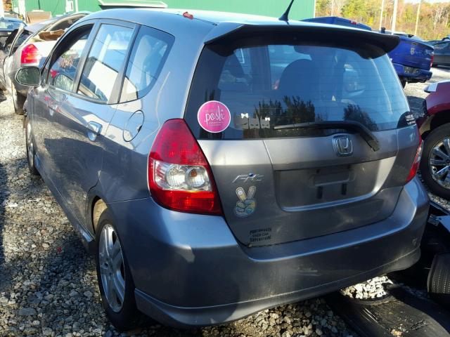 JHMGD38628S014526 - 2008 HONDA FIT SILVER photo 3