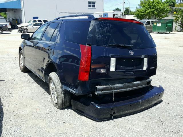 1GYEE637280181305 - 2008 CADILLAC SRX BLUE photo 3