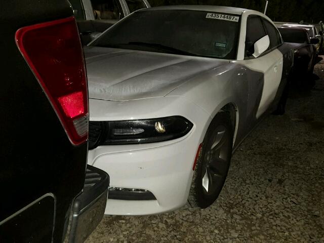 2C3CDXHG7GH234965 - 2016 DODGE CHARGER SX WHITE photo 2