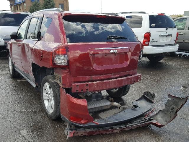 1C4NJDBBXFD269469 - 2015 JEEP COMPASS SP RED photo 3