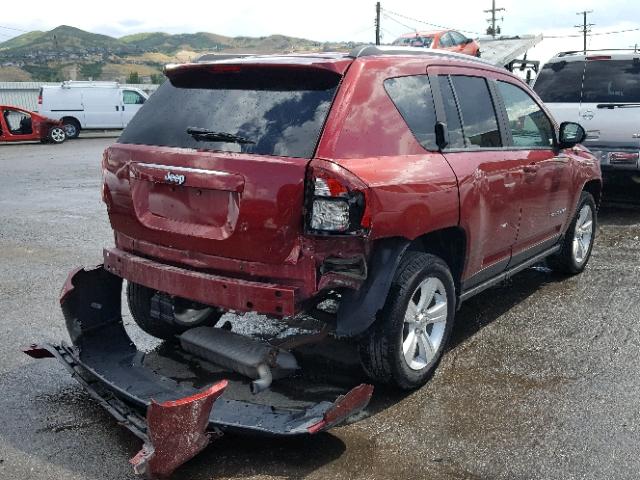 1C4NJDBBXFD269469 - 2015 JEEP COMPASS SP RED photo 4