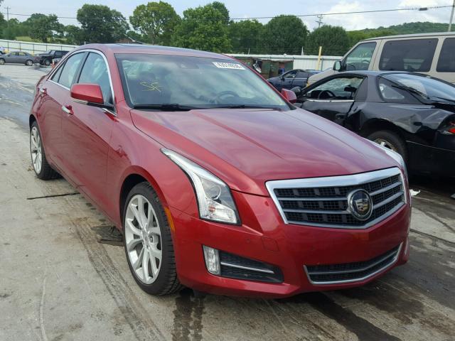 1G6AM5S32D0162587 - 2013 CADILLAC ATS PREMIU RED photo 1