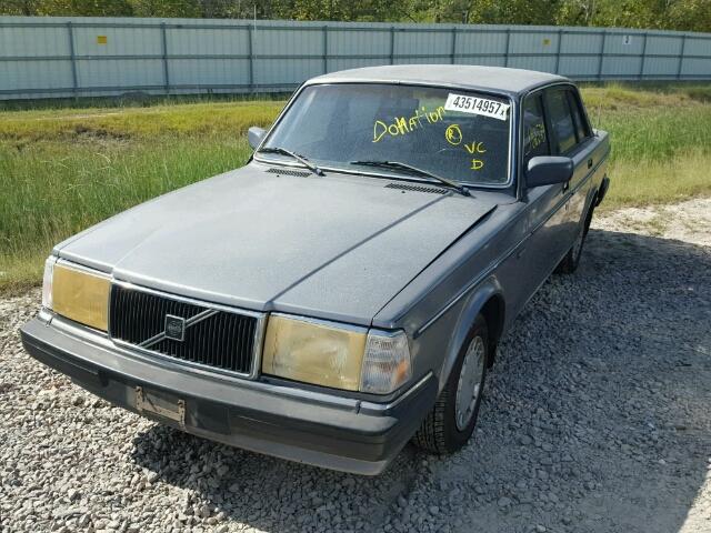 YV1AX8844H1249861 - 1987 VOLVO 244 DL GRAY photo 2